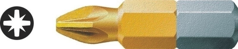 Наконечник WERA TIP / Phillips (PH) з хрестовиною, титанове покриття TIN PZ3 x 25 мм