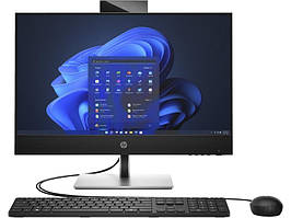 HP Комп'ютер персональний моноблок ProOne 440-G9 23.8" FHD IPS AG, Intel i5-13500T, 16GB, F512GB, UMA, кл+м, DOS, чорний