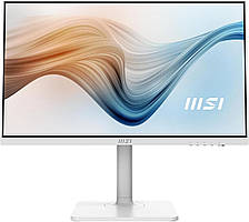 MSI Монітор 23.8" Modern MD2412PW HDMI, USB-C, MM, IPS, 100Hz, 4ms, sRGB 114%, Pivot, білий