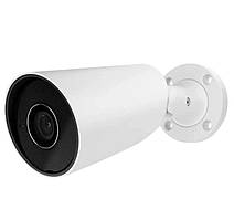 Ajax IP-Камера дротова BulletCam, 5мп, 4мм, Poe, True WDR, IP 65, ІЧ 35м, аудіо, кут огляду 75°до 85°, вулична, біла