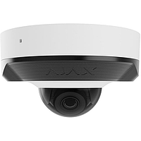 Ajax IP-Камера дротова DomeCam Mini, 8мп, 2.8мм, Poe, True WDR, IP 65, ІЧ 30м, аудіо, кут огляду 100° до 110°, міні купольна, біла