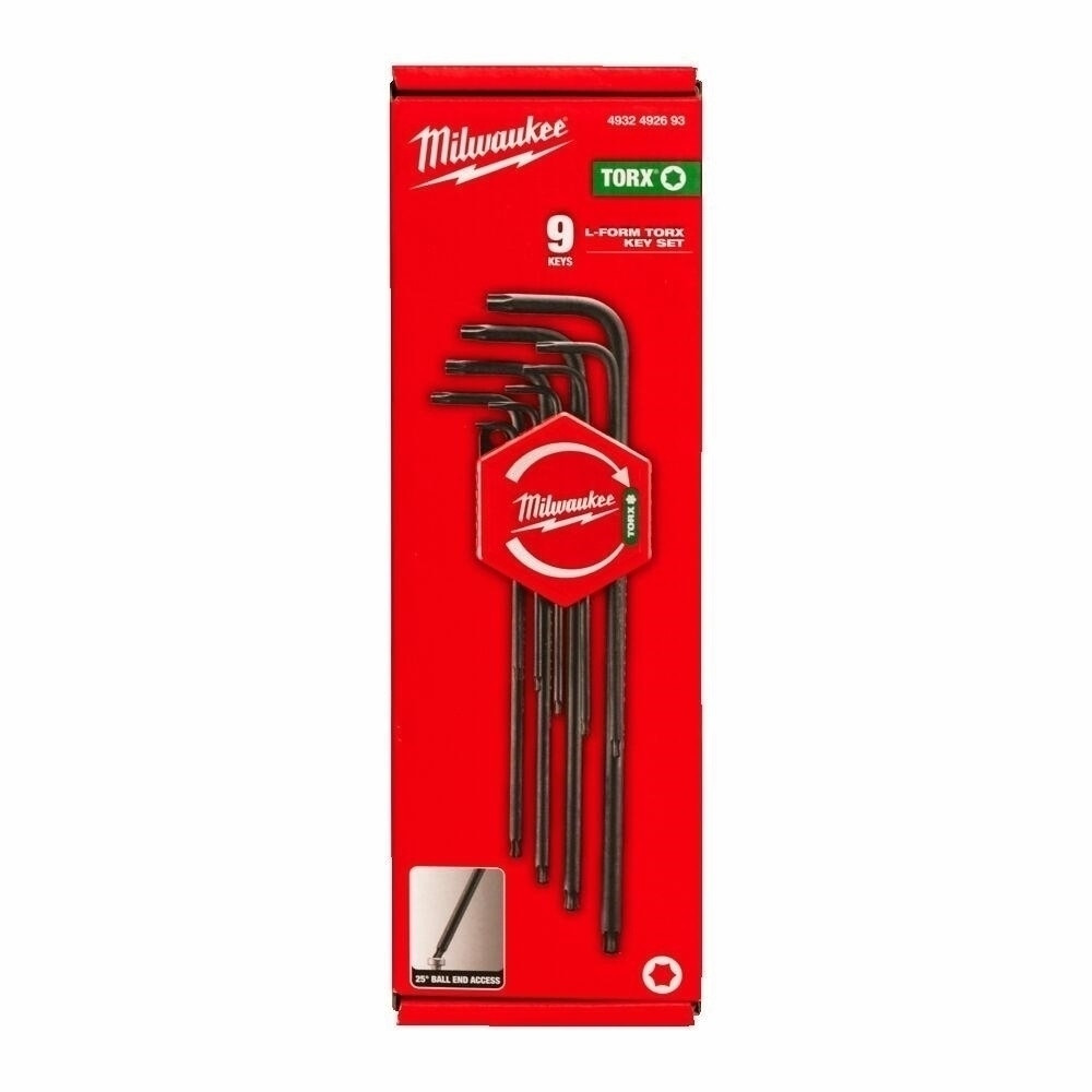 НАБІР КЛЮЧІВ MILWAUKEE TORX 9 шт.