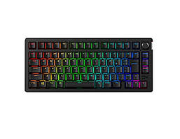 HyperX Клавіатура механічна Alloy Rise 75key, Red, USB-A/WL/BT, EN/UA, RGB, чорний