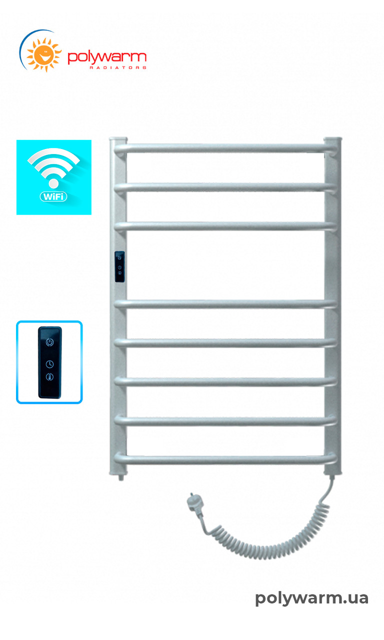 Электрический полотенцесушитель сухого типа Polywarm EU8/55 Sensor Wi-Fi, фото 1