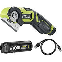 Ryobi Різак акумуляторний USB Lithium RCT4-120G 4В 2А·год рез 6.4мм 270об/хв 0.27кг