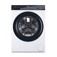 Haier Пральна машина фронтальна, 7кг, 1400, A+++, 44см, дисплей, пара, інвертор, люк чорний, прямий привід, білий