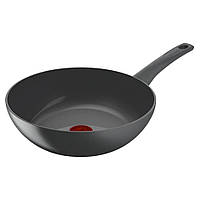 Tefal Сковорода ВОК Renewal, 28см, алюміній, бакеліт, сірий
