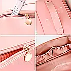 Дорожня косметичка-23,5×13×13см + Подарунок Основа під макіяж Jomtam / Жіноча косметичка на блискавці, фото 4