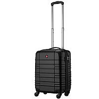 Wenger Валіза, Amplar, мала, пластик, 4 колеса, чорна