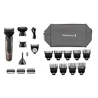 Remington Тример One, для бороди, вусів, голови та тіла, носа та вух, акум., насадок-18, сталь, чорний