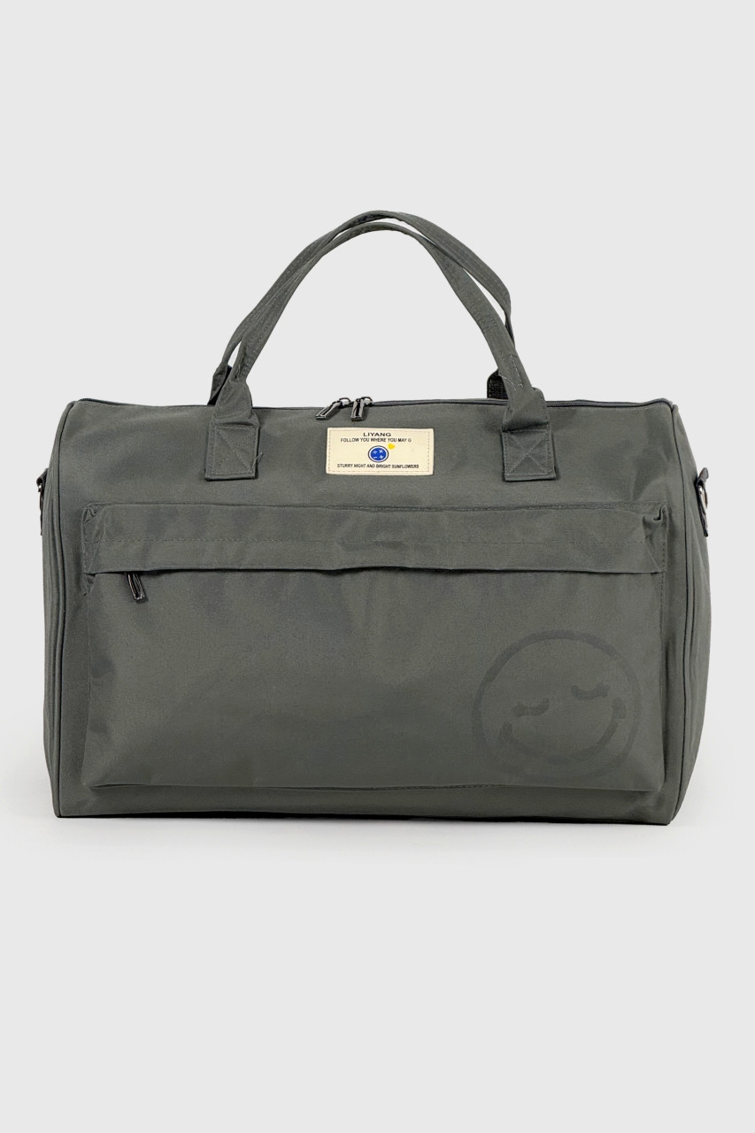 Дорожня сумка на ручку валізи Tourist 1008-M-GR сіра, фото 1