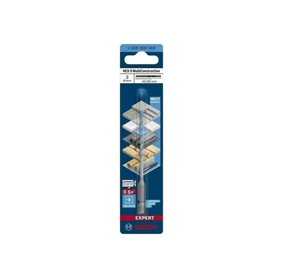 ДРиль BOSCH HEX-9 MULTI CONSTRUCTION 3 x 45 x 90 мм