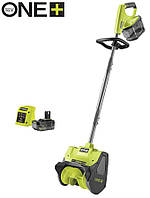 Ryobi Снігоприбирач акумуляторний ONE+ RY18ST25A-140 18В акб 1х4А·год ширина 25см викид 6м глибина 15см 5.3кг