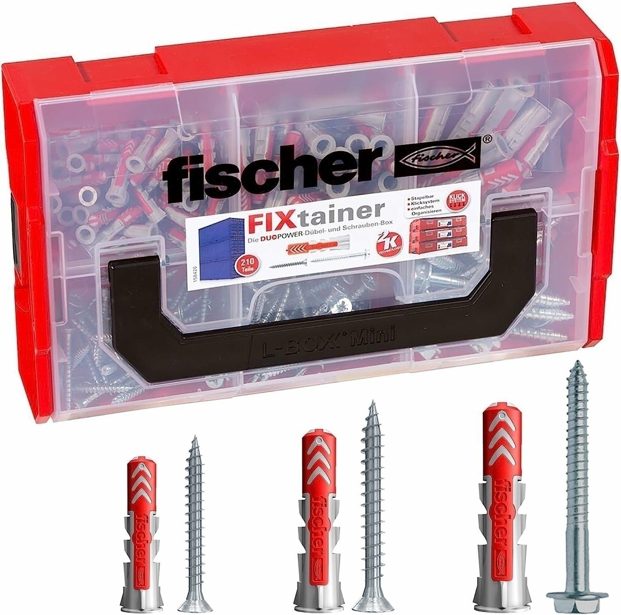 FISCHER FIXTAINER DUOPOWER НАБІР ДЮБЛЕЙ + ГВИНТИ