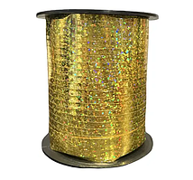 Стрічка 5мм X 150 м Золота ГОЛОГРАМА