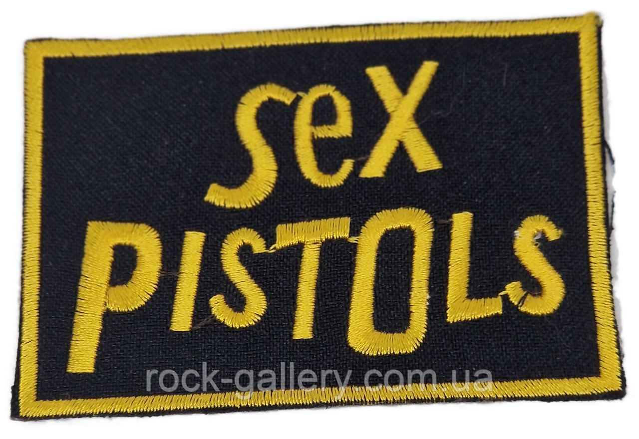 Нашивка з вишивкою "Sex Pistols" 6 см х 8,5 см, фото 1