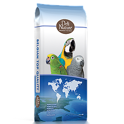 Deli Nature 60 - PARROTS BASIC Основний класичний корм для всіх видів великих та середніх папуг 15кг.