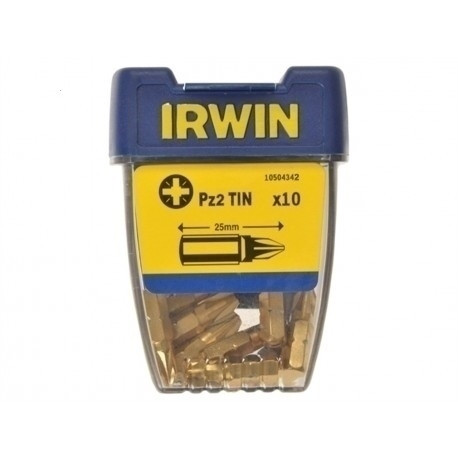 IRWIN НАКОНЕЧНИК PZ2 х 25мм TIN /10шт.