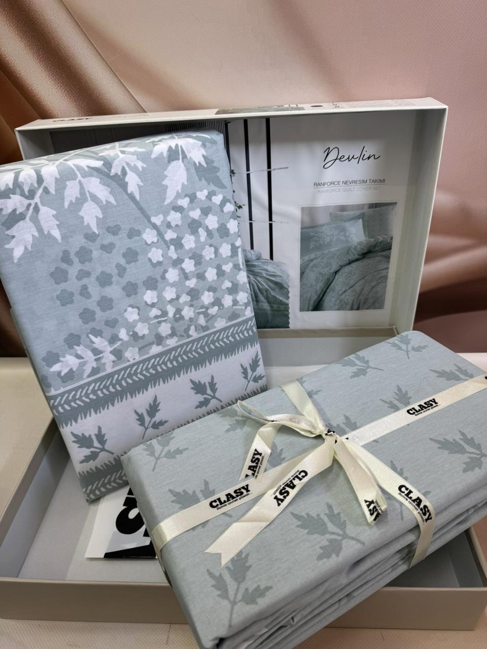 Постільна білизна ранфорс люкс євро розмір 200 на 220 см Clasy Devlin, фото 1