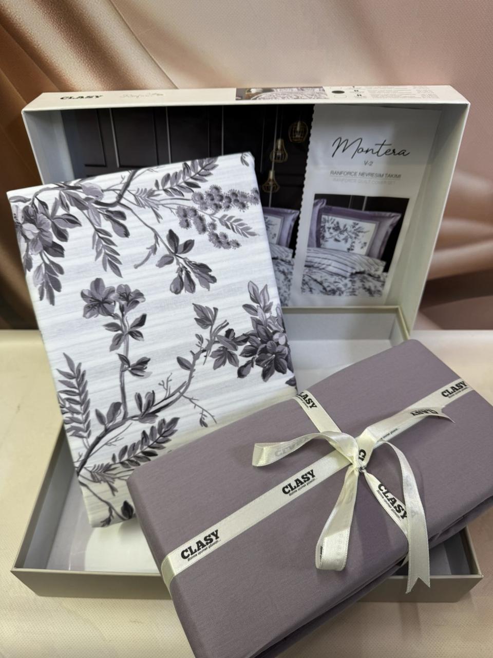 Постільна білизна ранфорс люкс євро розмір 200 на 220 см Clasy Montera, фото 1