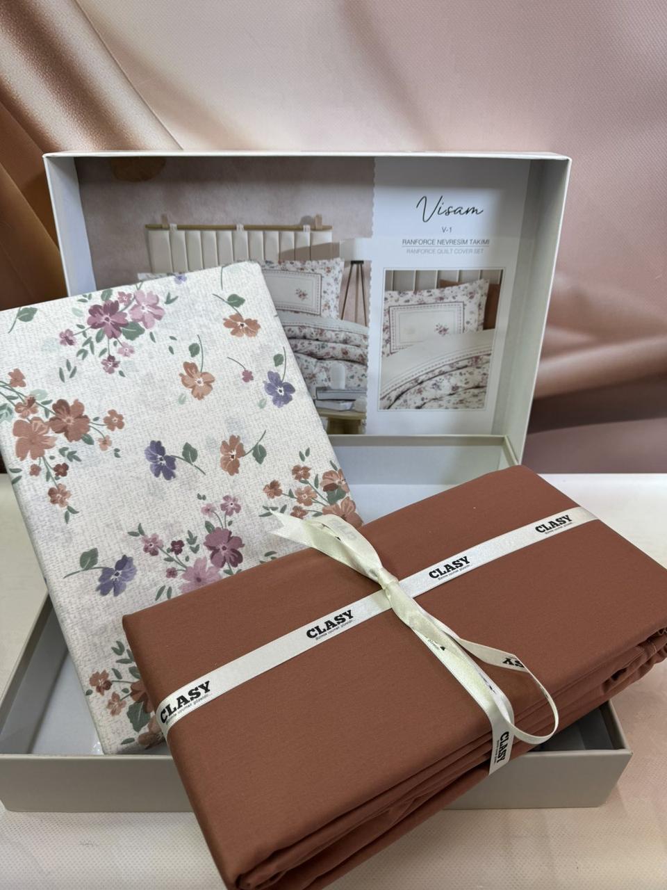 Постільна білизна ранфорс люкс євро розмір 200 на 220 см Clasy Visam, фото 1