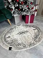 Килимок овальної форми з ворсом для ванної кімнати спальні або кухні HC&W розмір 120 на 90 см