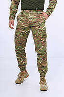 Тактические штаны мультикам камуфляжные для военнослужащих , Легкие армейские брюки камуфляж мультикам полевые весна осень лето