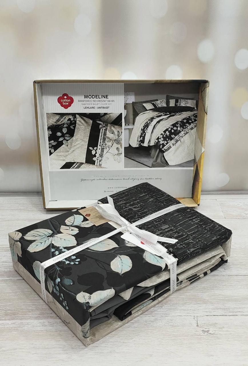 Постільна білизна ранфорс євро розмір 200 на 220 см Cotton box Modeline Lehlare, фото 1