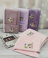 Набір для сауни і лазні жіночий махровий 2 предмета Doruk Tekstil