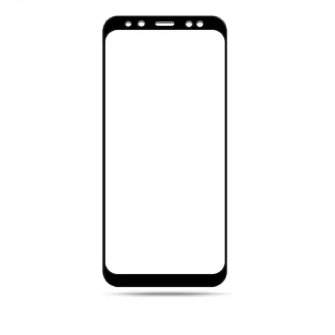 Загартоване захисне скло на Samsung A530 / Чорна рамка, фото 1