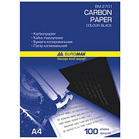 Папір копіювальний Buromax 2701 чорний А4 100 листів (копірка)