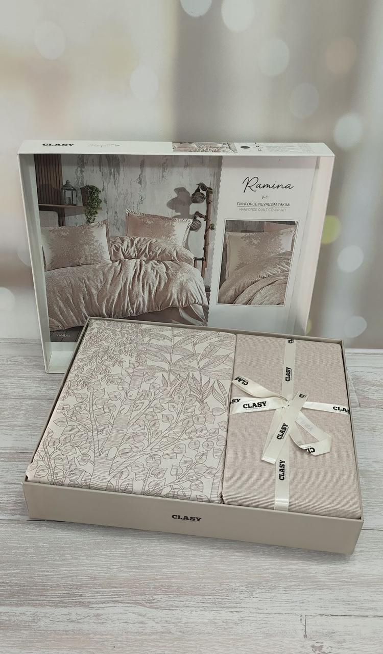 Постільна білизна ранфорс сімейний розмір Clasy Ramina, фото 1