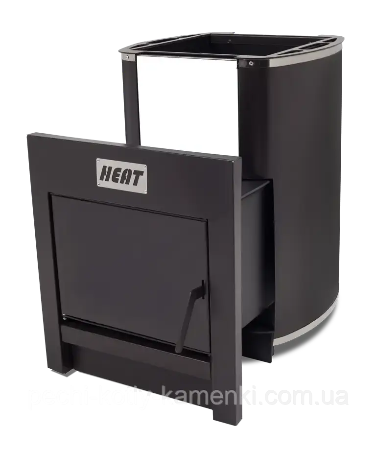 Печ каменка для лазні та сауни Heat 20 з виносом на дровах
