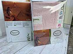 Набір для сауни і бані бамбуковий жіночий 2 предмета Bamboo Deluxe
