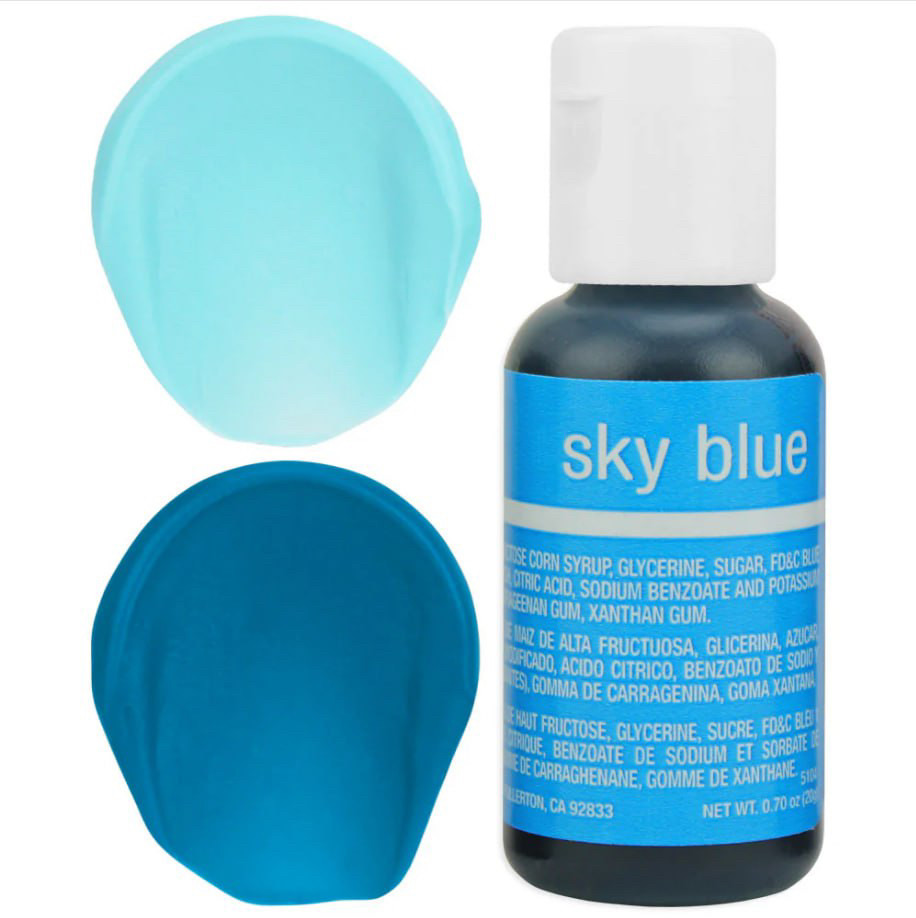 Гелевий барвник Chefmaster Sky Blue (5104) 20 г, фото 1
