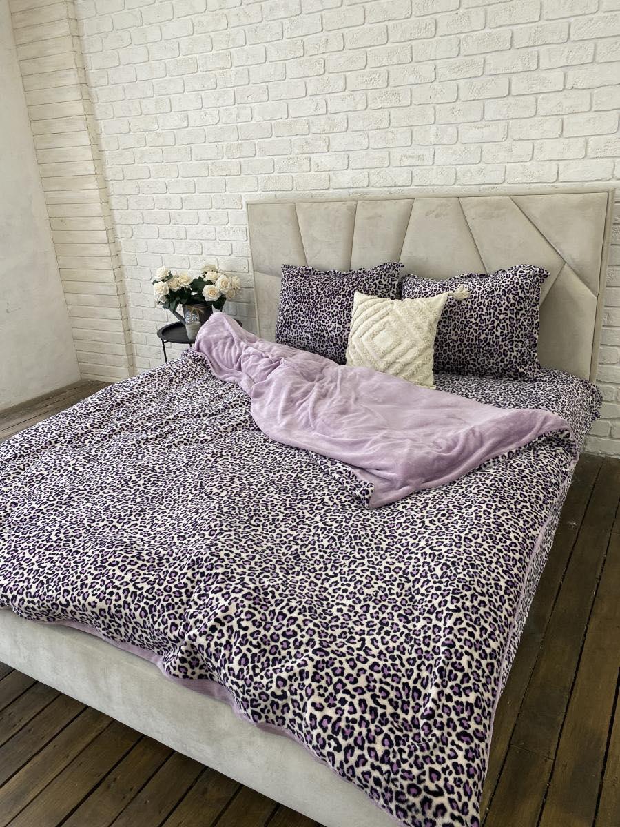 Плюшева постільна білизна євро розмір Colorful Home 04, фото 1