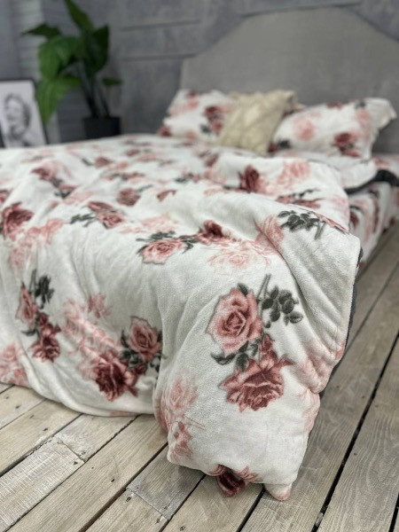 Плюшева постільна білизна євро розмір Colorful Home 08, фото 1