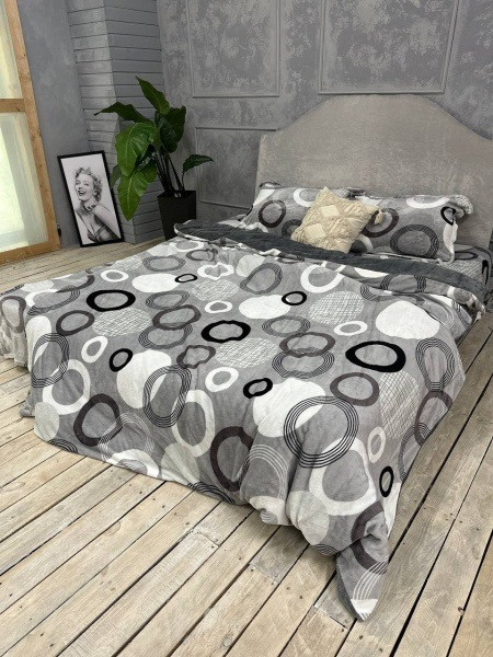 Плюшева постільна білизна сімейний розмір Colorful Home, фото 1