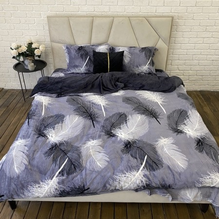 Плюшева постільна білизна євро розмір Colorful Home 014, фото 1