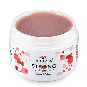 Гель для нарощення Atica Strong cover gel Pink Tint з шимером, 30 мл