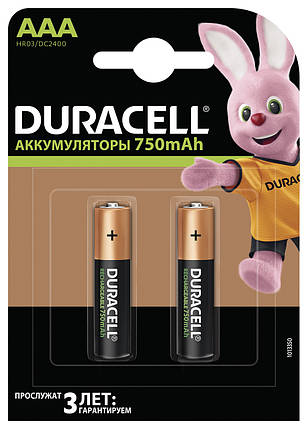 Акумулятор Duracell HR03BLN02*10 (AAA) 750mAh, фото 1