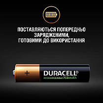 Акумулятор Duracell HR03BLN02*10 (AAA) 750mAh, фото 6
