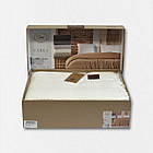 Покривало бавовняне з бахромою Sikel 210×240 см, Туреччина Carla Beyaz колір білий