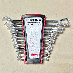 Набір ключів комбінованих 12 шт., 6-22 мм CrV INTERTOOL HT-1203