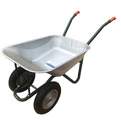 Тачка садово-будівельна Dozer 110л/340кг двоколісна литі колеса