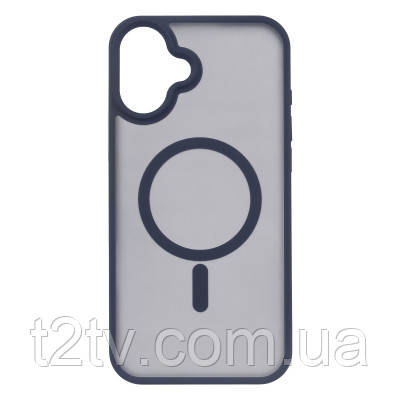 Чохол до мобільного телефона 2E iPhone 16 Plus Soft Touch MagSafe Cover dark blue (2E-IPH-16PL-OCLS-DB), фото 1