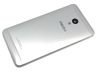 Задня кришка Meizu M5s M612H (срібляста Оригінал)