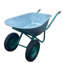 Тачка садово-будівельна Dozer 110л/340кг двоколісна колеса з камерою