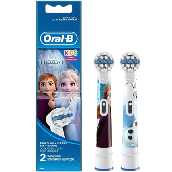 Насадка для електричної зубної щітки Oral-B Kids Stages Power EB10 Frozen (Крижане серце) White (2 шт.)