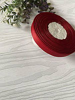 Стрічка репсова 1см оксамитово-червона (за рулон 22.5 метри), Р09-33-22